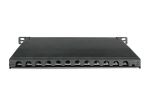 Digitus CAT 6A Slim Patch Panel, geschirmt, 12-Port, 0,5 HE, 10", schwarz