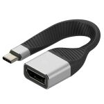 Techly ICOC-USBC-DP12 Videokabel-Adapter 0,131 m USB Typ-C DisplayPort Schwarz