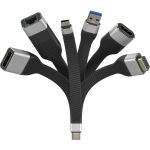 Techly ICOC-USBC-DP12 Videokabel-Adapter 0,131 m USB Typ-C DisplayPort Schwarz