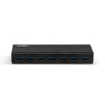 Lindy 43228 Schnittstellen-Hub USB 3.2 Gen 1 (3.1 Gen 1) Type-A 5000 Mbit/s Schwarz