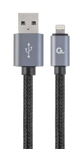 Gembird CCB-MUSB2B-AMLM-6 Lightning-Kabel 1,8 m Schwarz