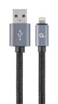 Gembird CCB-MUSB2B-AMLM-6 Lightning-Kabel 1,8 m Schwarz