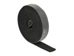 DELOCK Klettband auf Rolle L 2 m x B 15 mm schwarz