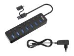 Equip 7-Port USB 3.2 Gen 1 Hub mit Netzteil