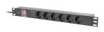 Lanberg PDU-06F-0200-BK Stromverteilereinheit (PDU) 6...