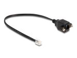 DeLOCK Kabel RJ10 Stecker zu RJ10 Buchse zum Einbau 30 cm...