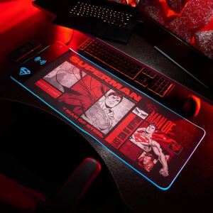 Numskull Games 154923 Mauspad Gaming-Mauspad Schwarz, Mehrfarbig, Rot