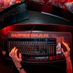 Numskull Games 154923 Mauspad Gaming-Mauspad Schwarz, Mehrfarbig, Rot