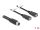 DELOCK M12 Kabel A-kodiert 8 Pin Bu zu 2 x USB 3.0 Typ 1m sw