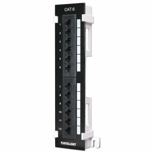 Intellinet 12-Port Cat6 Patchpanel zur Wandmontage, UTP