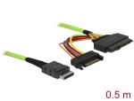 DELOCK Kabel OCuLink PCIe SFF-8611 zu U.2 SFF-8639 0,5 m