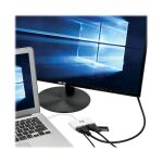 Tripp Lite U444-06N-HGU-C USB-C Multiport Adapter – HDMI, USB 3.x (5 Gbps) Nabenanschluss, Gigabit Ethernet, 60 W PD-Aufladung, HDCP, Weiß