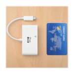 Tripp Lite U444-06N-HGU-C USB-C Multiport Adapter – HDMI, USB 3.x (5 Gbps) Nabenanschluss, Gigabit Ethernet, 60 W PD-Aufladung, HDCP, Weiß