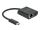 DeLOCK USB Type-C Adapter zu Gigabit LAN 10/100/1000 Mbps mit Power Delivery Anschluss schwarz