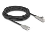 DeLOCK USB 2.0 Kabel Typ-A Stecker zu USB Type-C Stecker gewinkelt mit LED und Schnellladefunktion 60 W 3 m