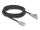 DeLOCK USB 2.0 Kabel Typ-A Stecker zu USB Type-C Stecker gewinkelt mit LED und Schnellladefunktion 60 W 3 m