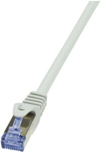 LogiLink CQ3032S Netzwerkkabel Grau 1 m Cat6a S/FTP (S-STP) Rund