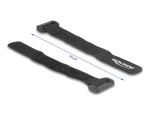 DELOCK Klett-Kabelbinder Schlaufe L150 xB20mm schwarz 5Stk.
