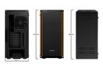 be quiet! Pure Base 600 Window Midi Tower Schwarz, Orange
