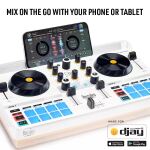 Hercules MIX ULTRA Digital Vinyl System (DVS) Scratcher Weiß