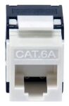 Equip Cat.6A Ungeschirmte Keystone-Buchse Werkzeuglos, 8 Stück/Set, Weiß