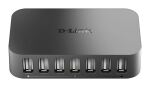 D-Link DUB-H7 USB 2.0 Type-B 480 Mbit/s Schwarz