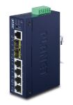 PLANET Indus. L2+, 4 x 10/100/1000T PoE Switch 2-port...