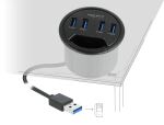 DELOCK 4 Port Tisch-Hub mit 4 x SuperSpeed USB Typ-A Port