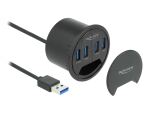 DELOCK 4 Port Tisch-Hub mit 4 x SuperSpeed USB Typ-A Port