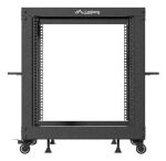 Lanberg OR01-6112-B Rack 12U Freistehendes Gestell Schwarz