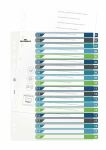 Durable 679727 Tab-Register Leerer Registerindex Polypropylen (PP) Mehrfarbig