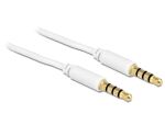 DeLOCK 83441 Audio-Kabel 2 m 3.5mm Weiß