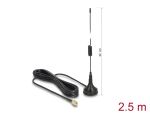 DELOCK GSM / UMTS / LTE Antenne SMA Stecker 2 dBi starr