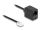 DeLOCK Telefonkabel RJ11 Stecker zu RJ45 Buchse schwarz 2 m