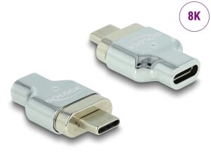 DeLOCK Thunderbolt 3 / USB Type-C (DP Alt Mode) 8K 30 Hz Magnet Adapter Stecker zu Buchse