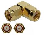 DELOCK Adapter RP-SMA Stecker zu RP-SMA Stecker 90°...
