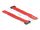 DELOCK Klett-Kabelbinder m. Schlaufe L190x B25mm rot 5 Stk.