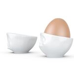 FIFTYEIGHT Eierbecher Set Nr.2 - Och bitte Lecker weiß
