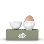 FIFTYEIGHT Eierbecher Set Nr.2 - Och bitte Lecker weiß