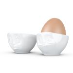 FIFTYEIGHT Eierbecher Set Nr.2 - Och bitte Lecker weiß