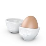 FIFTYEIGHT Eierbecher Set Nr.2 - Och bitte Lecker weiß
