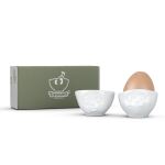 FIFTYEIGHT Eierbecher Set Nr.2 - Och bitte Lecker weiß