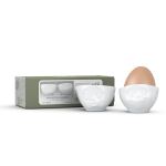 FIFTYEIGHT Eierbecher Set Nr.2 - Och bitte Lecker weiß