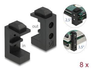 DELOCK Festplattenhalterung für 2.5" + 3.5" HDD / SSD