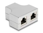 DELOCK RJ45 Splitter/T-Adapter 1xRJ45 zu 2xRJ45 Cat.5e STP