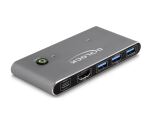 DELOCK HDMI KVM Switch 8K 60 Hz mit USB 5 Gbps
