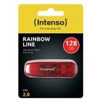 Intenso Rainbow Line USB-Stick 128 GB USB Typ-A 2.0 Rot, Transparent