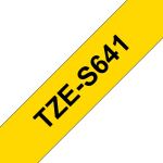 Brother TZE-S641 Etiketten erstellendes Band Schwarz auf...