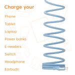 CLUB3D CAC-3030 USB Kabel 2 m USB C 0,48 Gbit/s 240 W Blau
