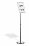 Durable 479823 Zeichenhalter und Informationsstand A4 Aluminium, Kunststoff, Stahl Silber